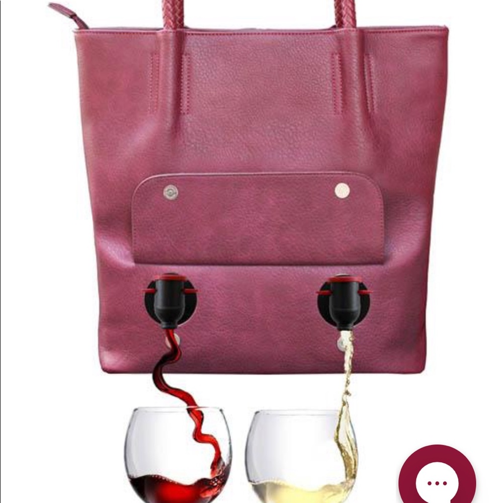 Portovino Double Pour Tuscany Vegan Leather Tote